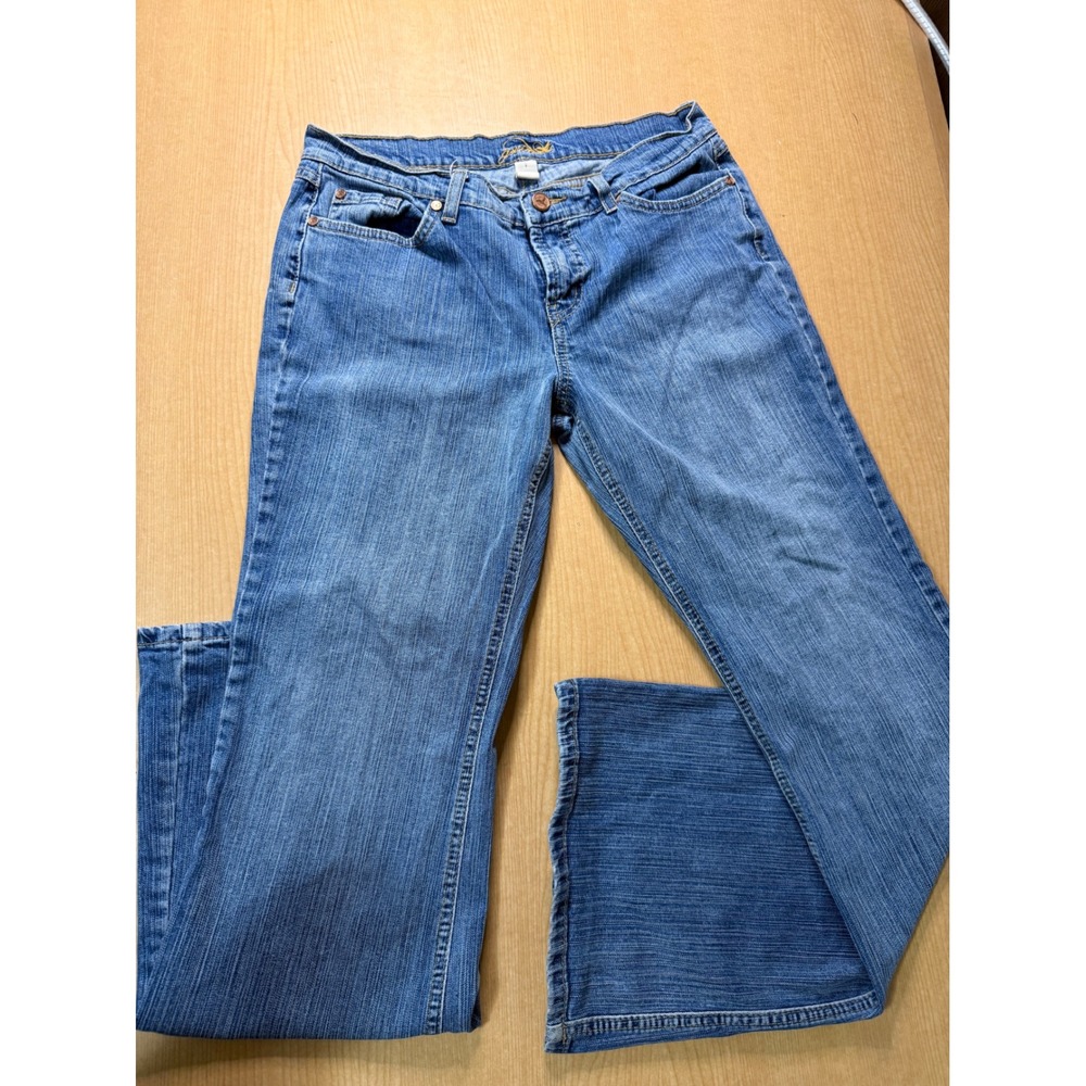Vintage Grane Womens Blue Flared Bootcut Denim Jeans Medium Wash Size 9